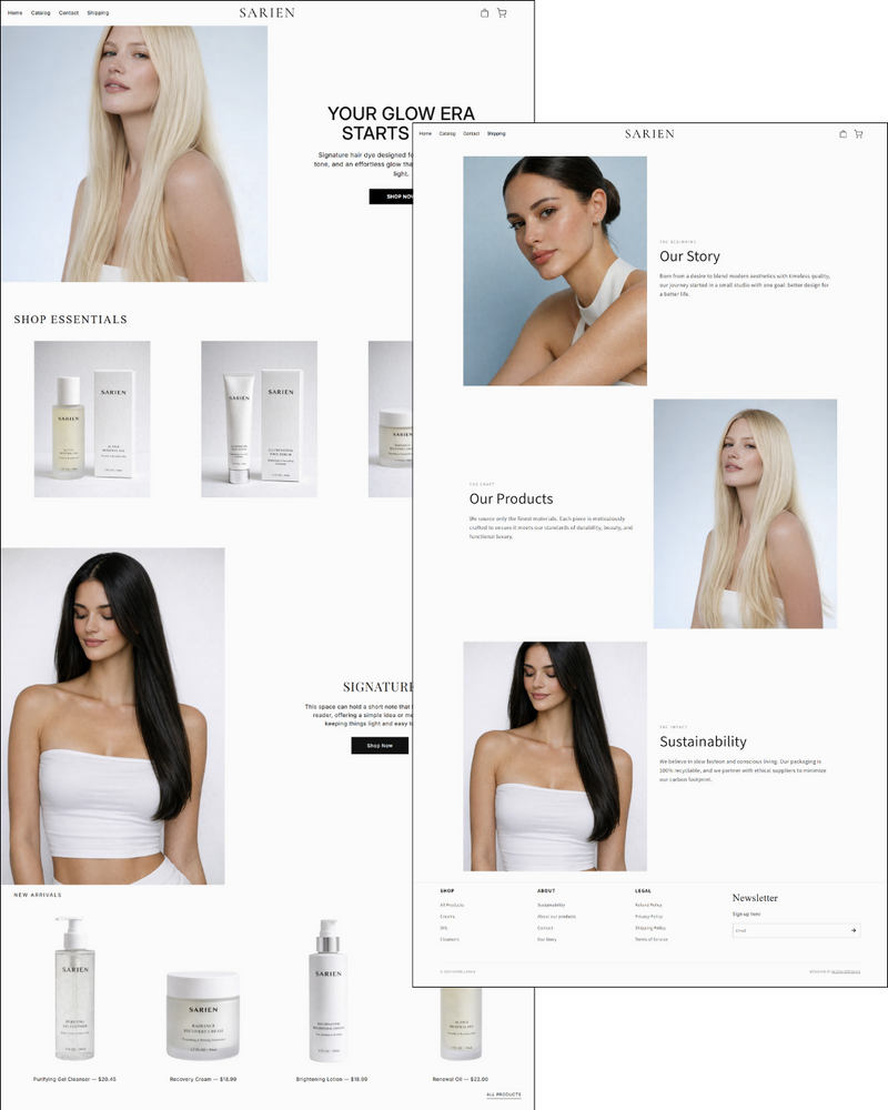 SARIAN SHOPIFY SKINCARE TEMPLATE